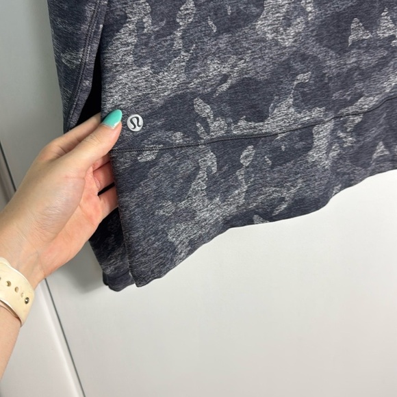 Lululemon On Repeat Rulu Hoodie Incognito Camo HTR Black Size 12 - Picture 6 of 9